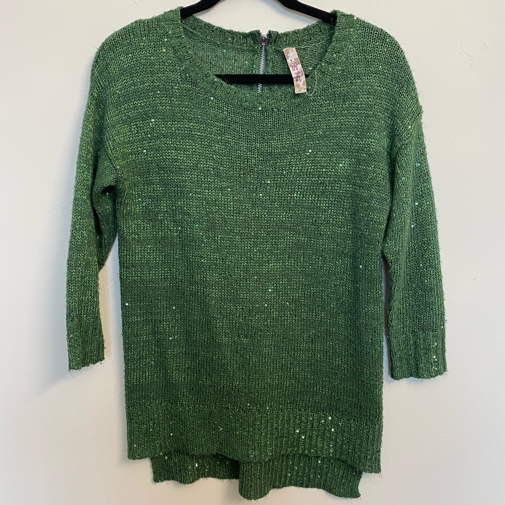 Sparkly Green Sweater